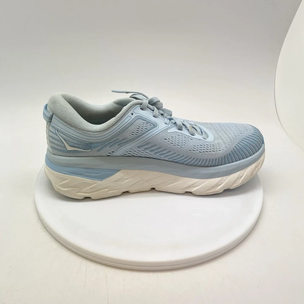Hoka One One Sneakers Womens 8.5  Bondi 7 1110519 IRW Blue Gym Running Shoes